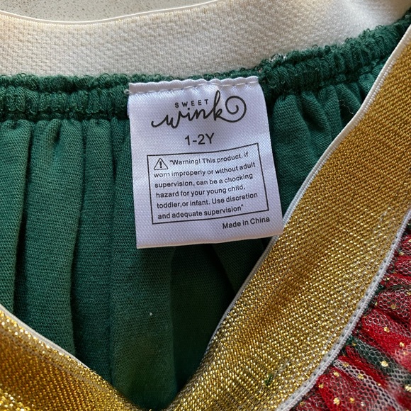 Sweet Wink Holiday Plaid TuTu Size 1-2 Years - Picture 2 of 3